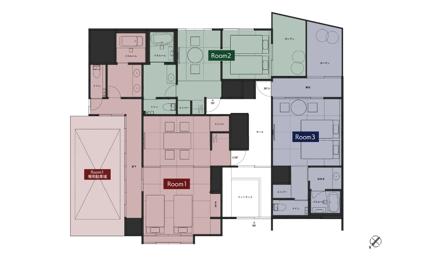 内子エリア館内マップ
